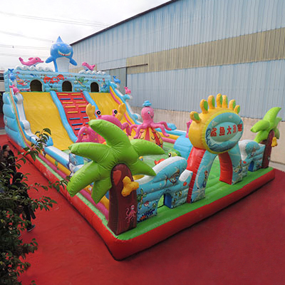 LISL1014 Shark Inflatable Slides 15x8