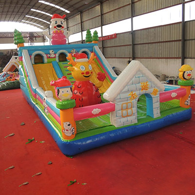 LISL1016 Christmas Bear Inflatable Slides