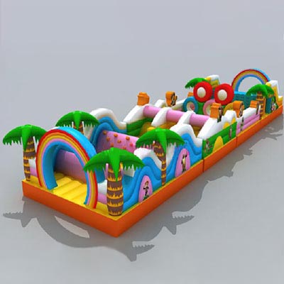 LISP1029 Jungle Inflatable Obstacle Course