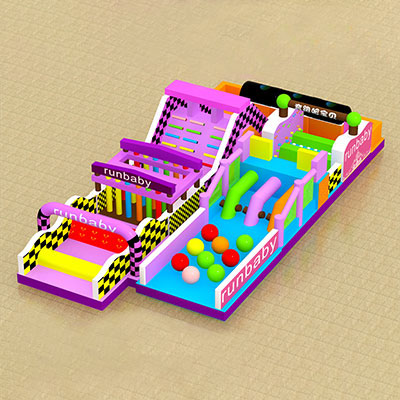 LISP1030 Run Baby1 Inflatable Obstacle Course