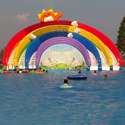 LWPA1009 Rainbow Inflatable Water Slides