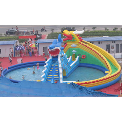 LWPA1015 Dragon and Shark Inflatable Water Parks
