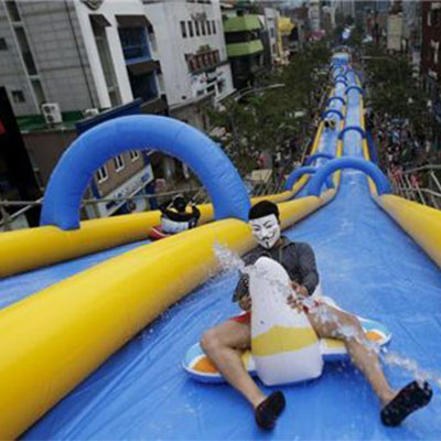 LWPA1001 City Inflatable Water Slides