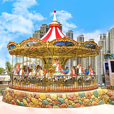 Customer's Up-drive Luxury Carousel with 24 seats
